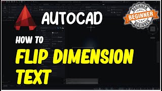 AutoCAD How To Flip Dimension Text [upl. by Evilo]