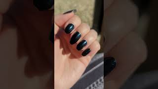 Deep teal nail polish  like the night sky quotFatedquot Nail Polish Swatch  Emily  BeautyGARDE Manicure [upl. by Eaner]