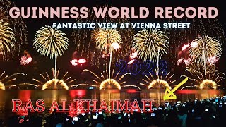 New Year 2022  14 Minutes Guinness World Record Fireworks Ras Al Khaimah UAE  Actual countdown [upl. by Mundford]