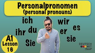 Learn German for beginners A1  Personal Pronouns in German  Lesson 11 [upl. by Rosella]