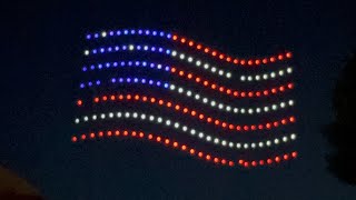 Turlock 4th of July parade Drone light show [upl. by Haughay]