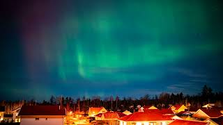 Aurora Borealis  Northern Lights  Timelapse  Linköping [upl. by Fotzsyzrk335]