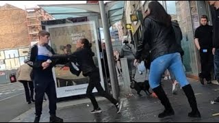 Another Ned Fight on the Trongate in Glasgow Outside McDonalds [upl. by Gerianne973]