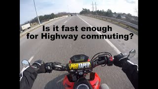 Is The Honda Grom The Best Commuter Bike even on the Highway Top Speed Test Acceleration amp MPGs [upl. by Aidnama]