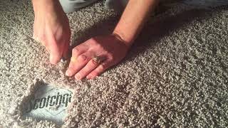 How to remove a stain by patching carpet [upl. by Ifar]