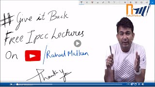 CA Ipcc Advance Accounts  Redemption of Debenture Part 1  Prof Rahul Malkan [upl. by Remot]