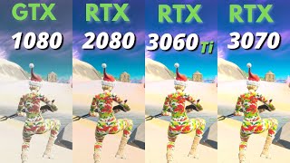 Fortnite GTX 1080 vs RTX 2080 vs RTX 3060Ti vs RTX 3070  1080p Competitive Settings [upl. by Sontich]