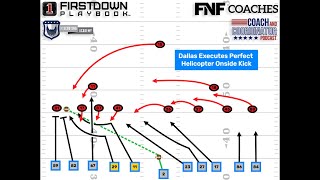 Dallas Helicopter Onside Kick Executed To Perfection [upl. by Amian]