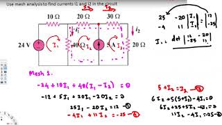 Mesh analysis with supermesh Solution  Circuit Analysis [upl. by Grindlay673]