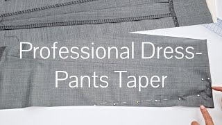 How to Taper Dress Pants  Blind Stitch Hem makes you look like a CEO [upl. by Oballa854]