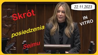 Skrót posiedzenia sejmu dzień 4 22112023 sejm skrót [upl. by Eryn]