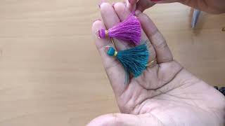 How To Make Tassels For Blouse  DIY  Silk Thread Tassels At Home [upl. by Suoivatnom379]