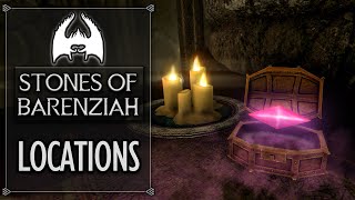 Skyrim  All Stones Of Barenziah Locations [upl. by Enomas]