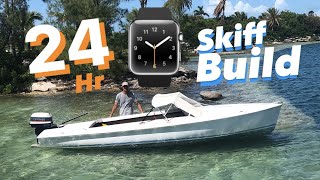 How to build a skiff boat in 24 hrs [upl. by Ahsiemac]