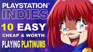 10 Easy Cheap amp Worth Playing Platinum Games  Playstation Indies Sale 2023 [upl. by Yelrah]