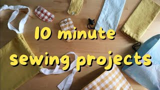 10 Minute Sewing Projects  DIY gift ideas [upl. by Ariahs]