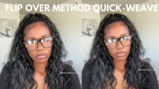 How to flip over quickweave Organique Breezy Wave Hair [upl. by Rebmak]