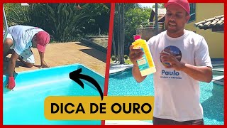 Como deixar a borda da piscina impecável  O melhor limpa bordas que existe [upl. by Alasdair104]