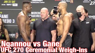 UFC 270 Ceremonial WeighIns Francis Ngannou vs Cyril Gane [upl. by Pollack]