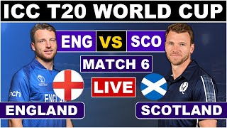 Live ENG V SCO 6th T20I Barbados  Live Score amp Commentary  ICC T20WC 2024  Rain Update Live [upl. by Ahseram]