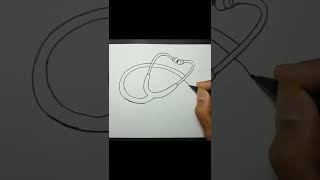 How to Draw a Stethoscope Easy shorts [upl. by Threlkeld]