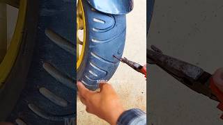 Flat Tire Fix in a Flash Motorcycle Tire Plugging Guide [upl. by Tereve]