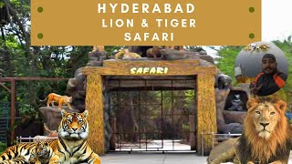 Hyderabad Zoo Park  Lion Safari  Tiger Safari  Bear Safari  Bison safari  Wandering Joshi [upl. by Nagram]