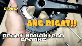 Decaf hollowtech compact crankset 5034T from Java quick look review weight check magnet test [upl. by Sang]