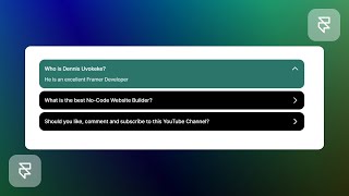 Framer Tutorial  Accordion Dropdown Part 2 [upl. by Koo]