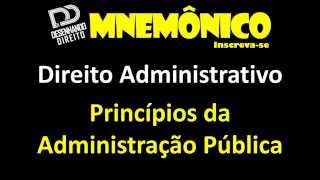 Mnemônico  Princípios da Administração Pública Art 37 CF [upl. by Nadine201]