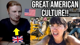 Reaction To European Reacts to Her FIRST American RODEO [upl. by Oidacra]