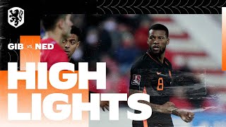 Highlights Gibraltar  Nederland 30032021 WKkwalificatie [upl. by Yank]