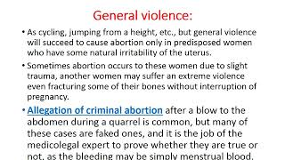 Medicolegal aspects of abortion [upl. by Soulier401]