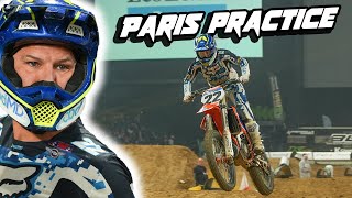 CHAD REED GOES TO PARIS SUPERCROSS Bercy SX Practice [upl. by Egdirdle787]