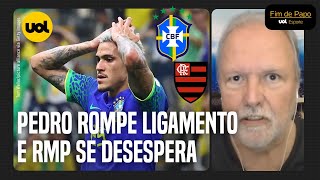 PEDRO ROMPE LIGAMENTO DO JOELHO EM TREINO DA SELEÇÃO BRASILEIRA RENATO MAURICIO PRADO SE DESESPERA [upl. by Attiuqihc411]