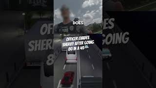 Never heard of a cop running from the police 😅 cops trafficstop shorts [upl. by Emoreg271]