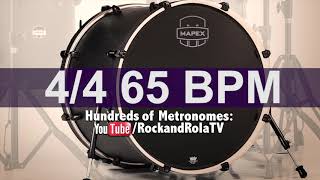 🔴 65 BPM Kick Drum Metronome [upl. by Anerbas]