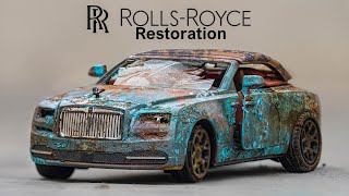 Restoration Abandoned Rolls Royce Dawn  with Wooden Interior [upl. by Aihsekat]