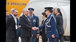 Arrival of Michel Temer President of Brazil [upl. by Amekahs104]