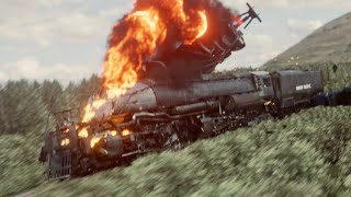 No 4014 Big Boy Train Crash Animation Short Film [upl. by Aleac713]