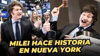 MILEI SACUDE WALL STREET CON UN DISCURSO HISTÓRICO [upl. by Burman828]