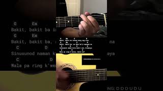 Bakit Ba  Siakol  Easy Guitar Chords Tutorial For Beginners guitarlessons [upl. by Adlay]