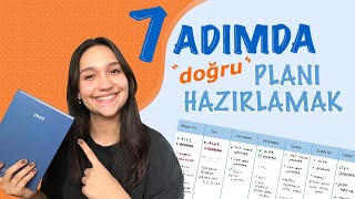 ADIM ADIM DOĞRU PLAN YAPMA REHBERİ  YKS’de ilk 1000 için kendi programımı nasıl hazırlıyordum [upl. by Gnahk]