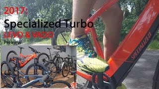 Preview 2017  Specialized Turbo LEVO amp VADO Pedelecs [upl. by Assirral]