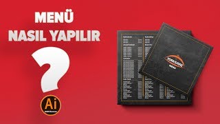 Menu Tasarımı 1  Restaurant Menu Nasıl Yapılır  Adobe Illustrator CC 2018  Kemik Tv [upl. by Combs]