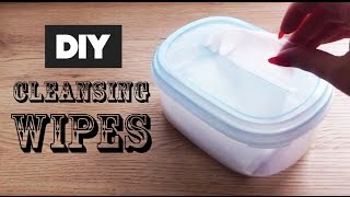 DIY HOMEMADE CLEANSING WIPES [upl. by Enitsirt]