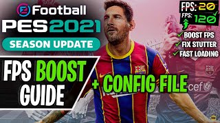 How to Fix Lag in PES 2021  Increase FPS and Fix Stutter [upl. by Llemart]