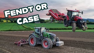 Gatley Farms planting potatoes fendt caseih potato [upl. by Rattan803]