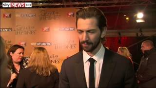 Michiel Huisman At Game Of Thrones Season 5 Premiere [upl. by Aicenev]