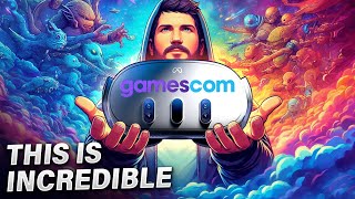 VR just got REAL  So Many NEW VR GAMES from Gamescom [upl. by Eelarual256]